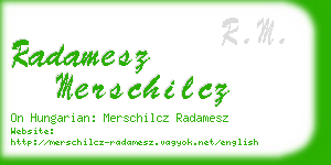 radamesz merschilcz business card